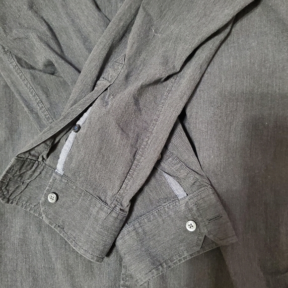 Mens american eagle button up black shirt - Picture 3 of 3